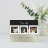 Trouwen Dank u briefkaarten plaats uw foto's (Staand voorkant)