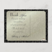 Trouwen Dank u briefkaarten plaats uw foto's (Achterkant)