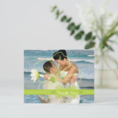 Trouwen Dank u briefkaarten plaats uw foto's (Staand voorkant)