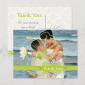 Trouwen Dank u briefkaarten plaats uw foto's (Voorkant / Achterkant)