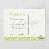 Trouwen Dank u briefkaarten plaats uw foto's (Achterkant)