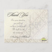 Trouwen Dank u briefkaarten plaats uw foto's (Achterkant)