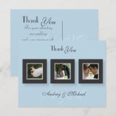 Trouwen Dank u briefkaarten plaats uw foto's (Voorkant / Achterkant)