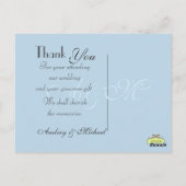 Trouwen Dank u briefkaarten plaats uw foto's (Achterkant)