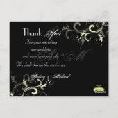 Trouwen Dank u briefkaarten plaats uw foto's (Achterkant)