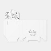 Trouwen Dank u Magnolia Bloemen Favoriete Dozen Bedankdoosjes (Uitgevouwen)