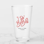 Trouwen doe ik BBQ Glas (Voorkant)