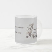 Trouwen  druiven wijnstokken Elegant feest Matglas Koffiemok (Voorkant rechts)