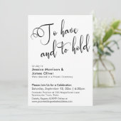 Trouwen en Samenhouden Calligraphy Ontvangst Allee Kaart (Staand voorkant)