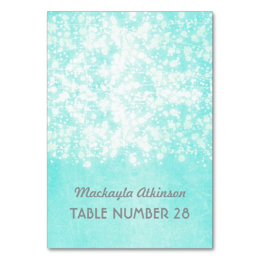 Trouwen escort kaarten string lichten blauw (Voorkant)