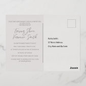 Trouwen Folie Cherry Blossom Invitation Briefkaart (Achterkant)