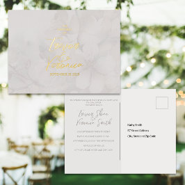 Trouwen Folie Cherry Blossom Invitation Briefkaart