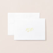 Trouwen Folie Cherry Blossom RSVP Card Kaarten (Voorkant met envelop)