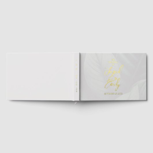 Trouwen Folie Tropisch Chic Gastboek Gastenboek (Volledig)