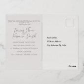 Trouwen Folie Tropische Chic Invitation Briefkaart (Achterkant)