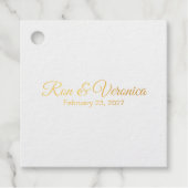 Trouwen Folie Voeg Foto Favoriet Tag (Voorkant)