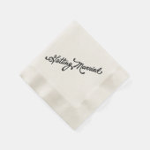  trouwen Font Wedding Servet (Hoek)