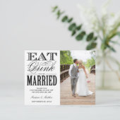 trouwen | Foto: Dank u wel Briefkaart (Staand voorkant)