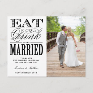 trouwen   Foto: Dank u wel Briefkaart