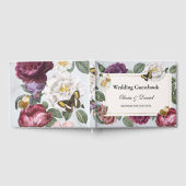 Trouwen Gastboek Bloom Butterfly Bloemen Vintage Gastenboek (Volledig)