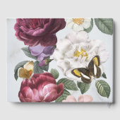 Trouwen Gastboek Bloom Butterfly Bloemen Vintage Gastenboek (Achterkant)