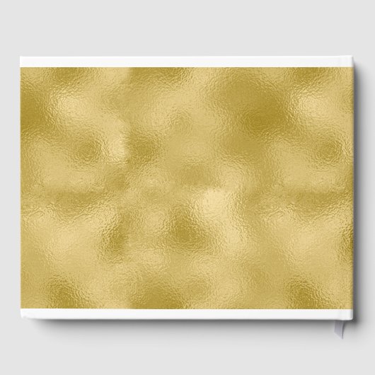 Trouwen Gastboek Faux Folie Gold Chic Calligrafie Gastenboek (Achterkant)