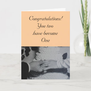 Trouwen - Gefeliciteerd! Jullie twee zijn geworden Kaart
