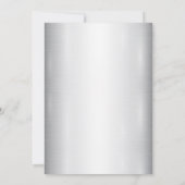 Trouwen Golden Lijst White Flowers Waterverf Kaart (Achterkant)