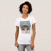 Trouwen, grappige CAT bruid T-shirt (Voorkant volledig)