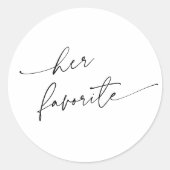 Trouwen haar favoriete sticker (Voorkant)