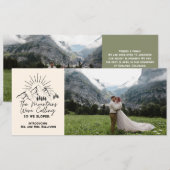 Trouwen in de bergen kaart (Voorkant / Achterkant)