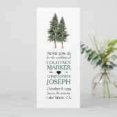 Trouwen in de Bossen Uitnodiging (Staand voorkant)