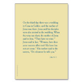 Trouwen in de Kaart van het gebed van Kana, Johann (Achterkant)