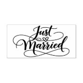 Trouwen in het zwart lijnen silhouet rubberstempel (Afrduk)