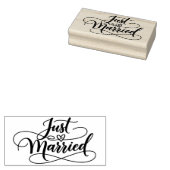 Trouwen in het zwart lijnen silhouet rubberstempel (Gestempeld)