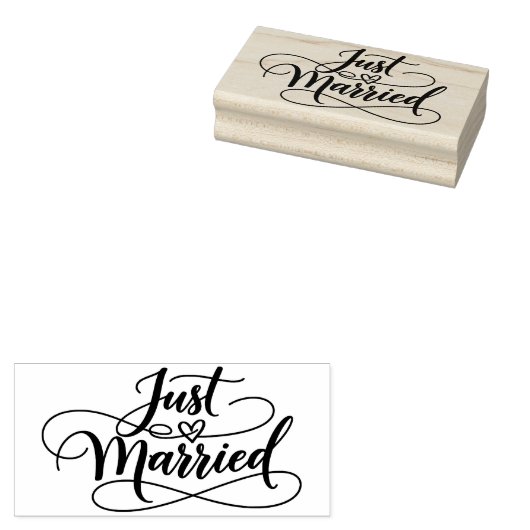 Trouwen in het zwart lijnen silhouet rubberstempel (Gestempeld)