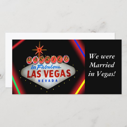 Trouwen in Las Vegas Aankondiging (Voorkant / Achterkant)