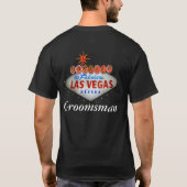 Trouwen in Las Vegas Groomsman T-shirt (Achterkant)