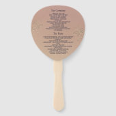 Trouwen in Marineblauw Handwaaier (Achterkant)