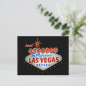 Trouwen in Vegas Wedding Cards Aankondigingskaart (Staand voorkant)