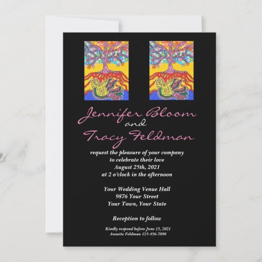 Trouwen - Joods & Jiddisch - LGBTQ Kaart (Voorkant)