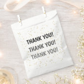 Trouwen Jubileum Gouden Glitter Bedankt Bedankzakje (Geknipt)