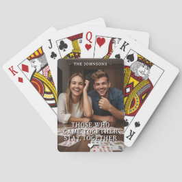 Trouwen Jubileum Valentijnsdag Romantisch Custom Pokerkaarten