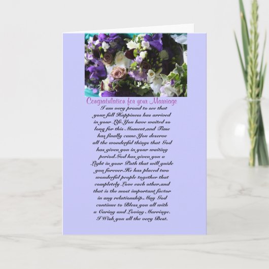 trouwen kaart (Voorkant)