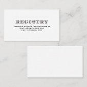 Trouwen | Kaart van het huwelijksregister (Voorkant / Achterkant)