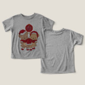 Trouwen Kerstmis Peuter Tri-blend T-Shirt (Ontwerp Voorkant & Achterkant)