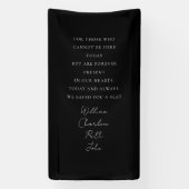 Trouwen, Memorial Banner, Elegant, Script Font Spandoek (Verticaal)