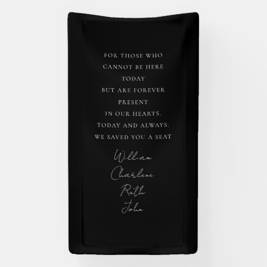 Trouwen, Memorial Banner, Elegant, Script Font Spandoek (Verticaal)