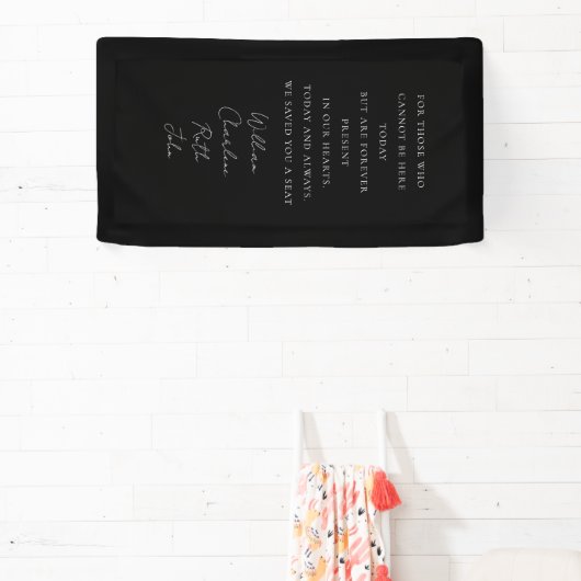 Trouwen, Memorial Banner, Elegant, Script Font Spandoek (Insitu)