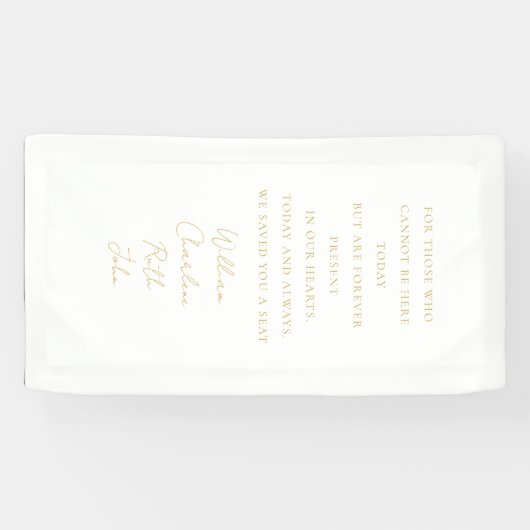 Trouwen, Memorial Banner, Elegant, Script Font Spandoek (Horizontaal)